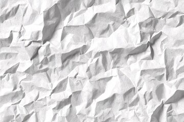 Obraz premium Crumpled white paper texture