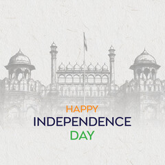happy independence day design poster
