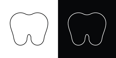 Tooth icon Lineal Style Vector Illustration. Vector symbol pictogram