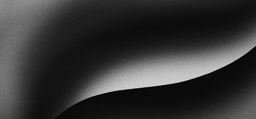 Black white grainy background, monochrome gray noisy texture dark grunge banner, header poster cover backdrop design	