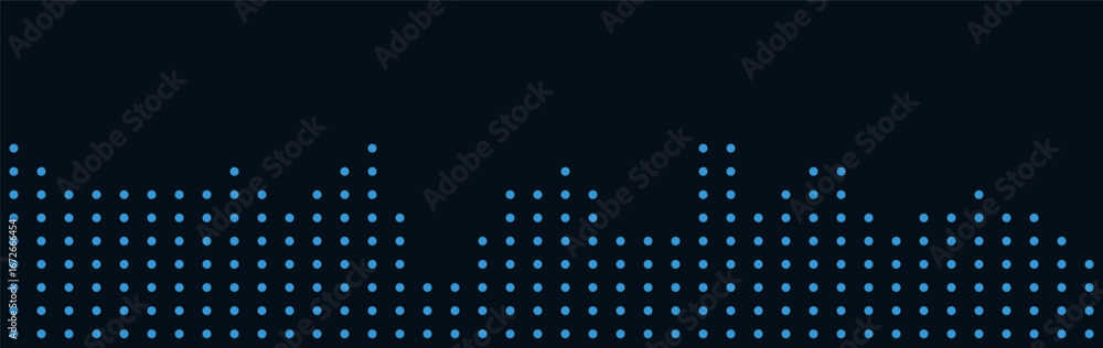 Aufkleber minimalist vector tech background with dotted pattern.