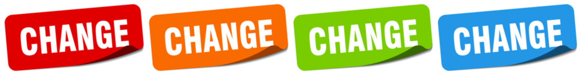 change sticker. change sticker set on white background