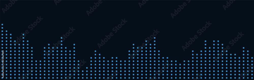 Aufkleber dynamic vector tech background with blue geometric lines on dark theme.