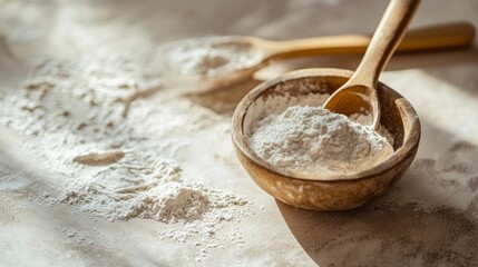 Flour bowl lifestyle product photography advertising concept kitchen stylish modern composition decorative arrangement inspiration background baking design