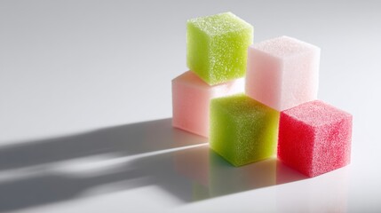 Sugar cubes lifestyle product photography advertising concept sweet stylish modern composition decorative arrangement inspiration background food design