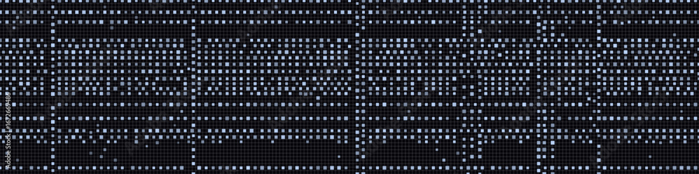 Aufkleber abstract vector tech background with digital matrix pattern and geometric data visualization.