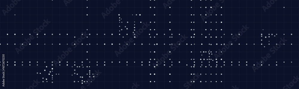 Aufkleber abstract vector tech background with digital grid and dot patterns.