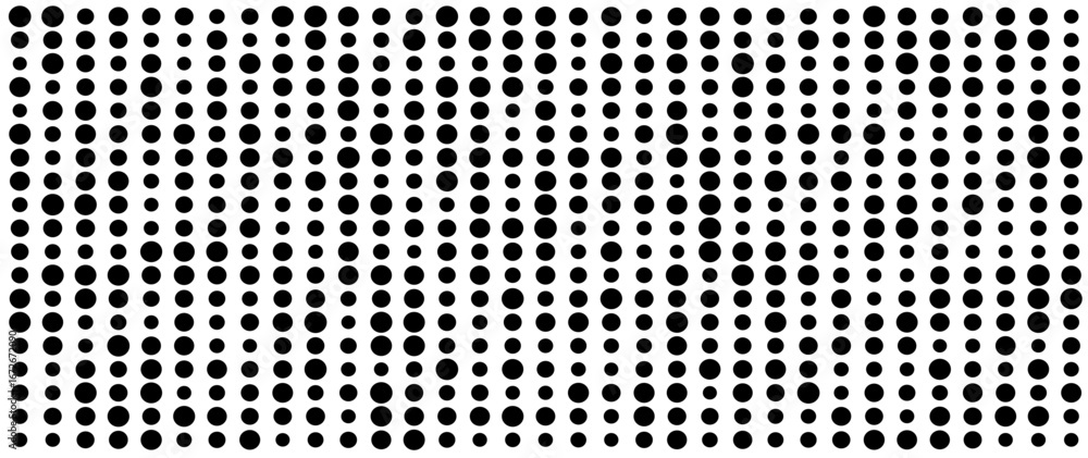 Aufkleber dynamic vector tech background with abstract black dot patterns on white.