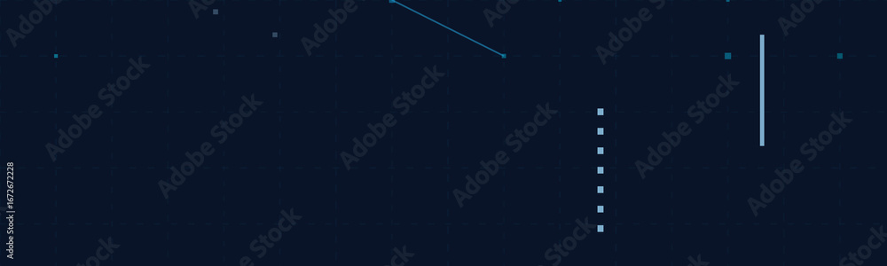 Aufkleber digital network vector background with geometric tech elements and patterns.