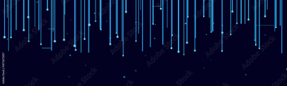 Aufkleber futuristic digital vector background with glowing lines and particles.