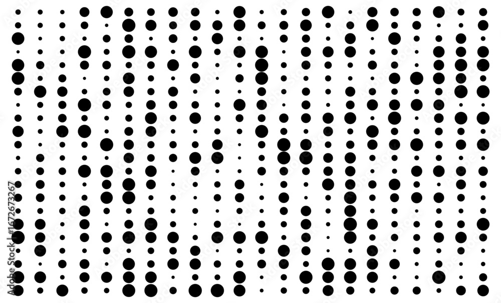 Aufkleber abstract circular dot array vector tech background.