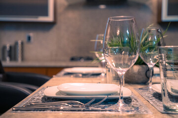 Modern and Warm House Kitchen.