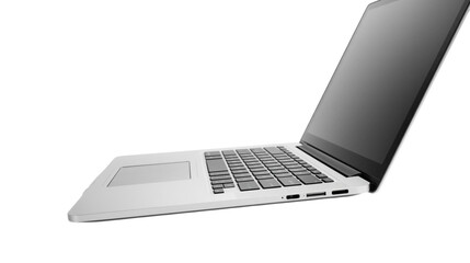 Modern Laptop Computer on White Background &ndash; Sleek Portable Device for Business, Technology, and E-commerce Design
