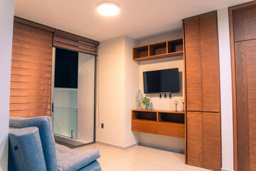 Modern and Warm House Living Room.