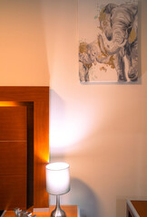 Modern and Warm House Bedroom.