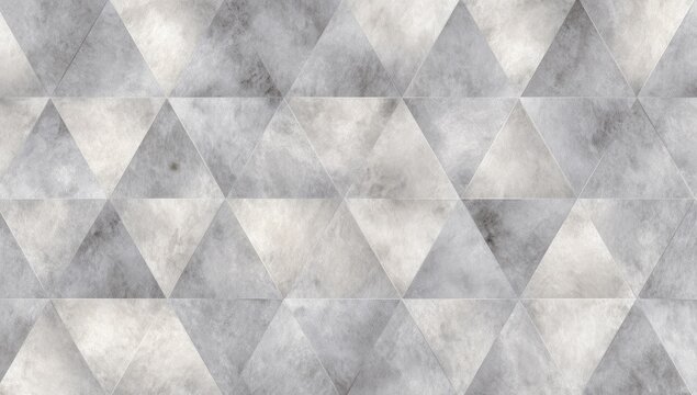 Geometric gray marble triangle pattern texture background, design