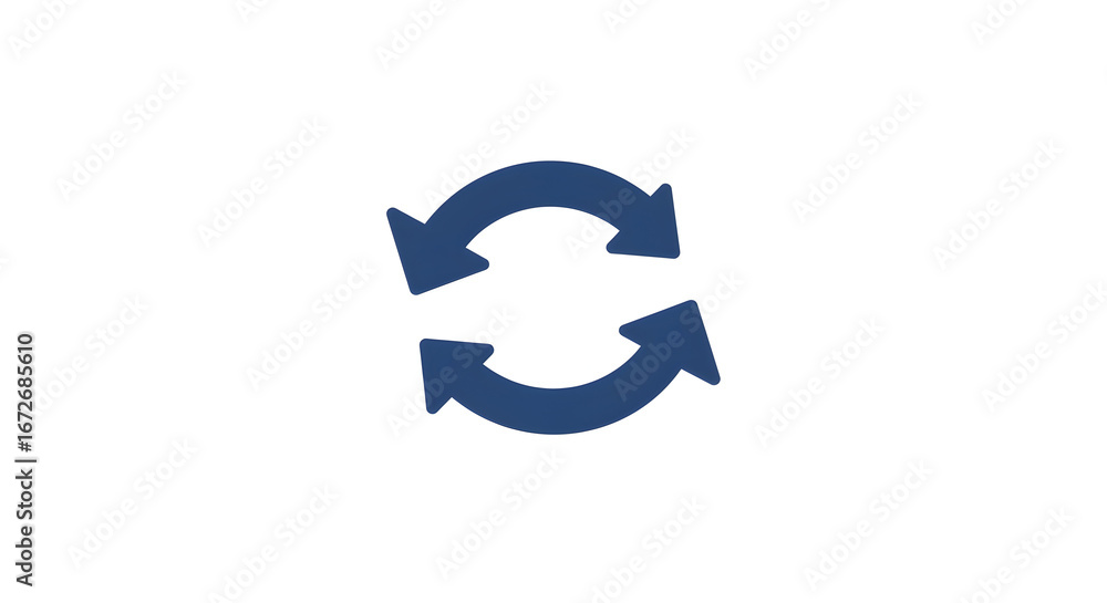 Poster rotating arrows circular motion refresh icon