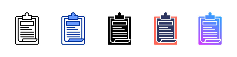 Storyboard icon sheet multiple style collection