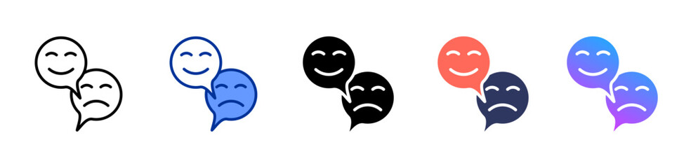 Feedback icon sheet multiple style collection