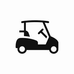 golf car icon sign vector