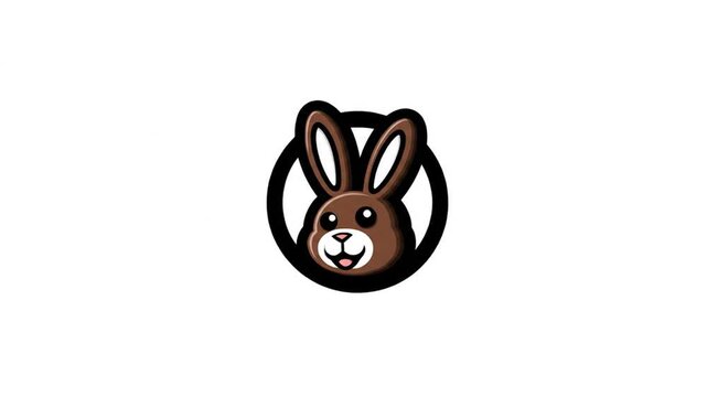 Cartoon rabbit graphic design