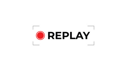Replay brand logo red circle design fashion apparel clothing Italian style iconic minimalist emblem textile industry marketing visual identity