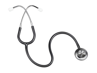 Professional stethoscope ready for medical exam and healthcare diagnostic uses