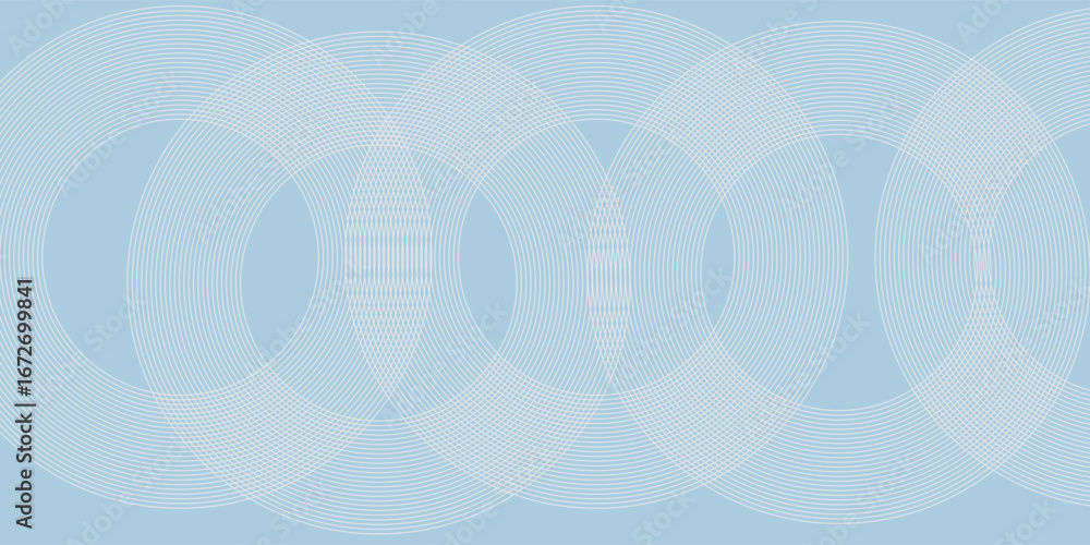 Aufkleber white abstract background with geometric shapes. modern circle lines pattern. minimal geometric desi