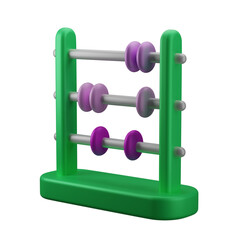 abacus isolated on white background