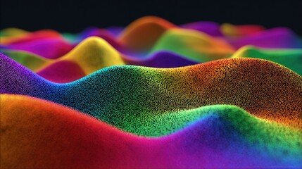 Colorful Abstract Wave Pattern Background