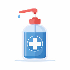 Obraz premium Hand sanitizer icon. Vector icon isolated on white background.