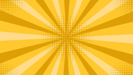 comic background orange and halftone effect