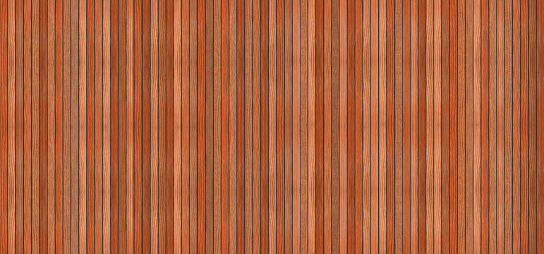 Close-up of a seamless wooden plank surface with varied brown tones, creating a natural and warm background with a repeating vertical striped texture, not ai, photoshop edit photo