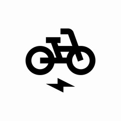 electric bycile icon sign vector