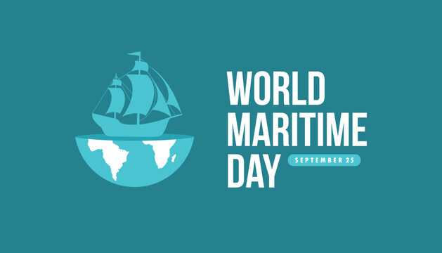 world maritime day vector concept design