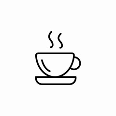 warm beverage icon sign vector