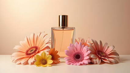 Elegant Floral Perfume Bottle