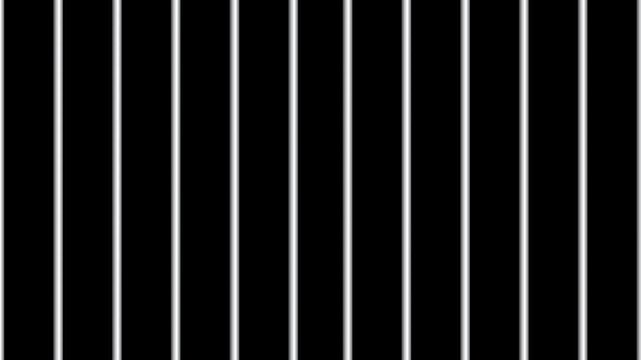 Realistic prison door closing and opening animation on a transparent background. Jail Cell Iron Gate Opening and Closing Animation. jail scenes, prison documentary edits, law and justice projects,