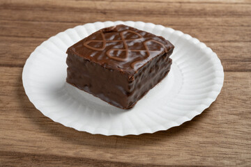 chocolate cake on a dish