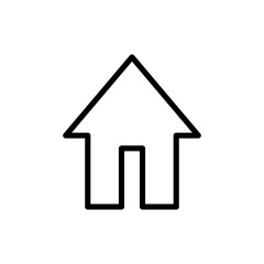House icon symbol for apps and websites. Home sign and symbol