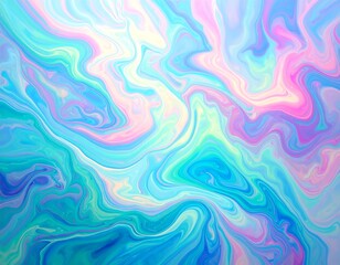 Vibrant swirling patterns of pastel hues create a mesmerizing abstract background.