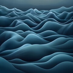 Obraz premium Abstract Blue Wave Pattern Background Texture Design