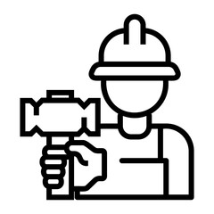 construction Line Icon