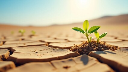 Desert Sprout Hope in Arid Land.