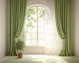 Interior room with large window