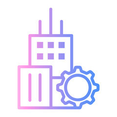 construction Line Gradient Icon