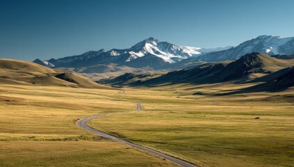 Winding Road through a Valley