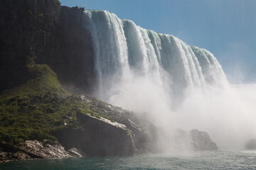 Fototapeta premium Impressive Horsehoe Falls, Niagara river, Niagara Falls, Ontario, Canada