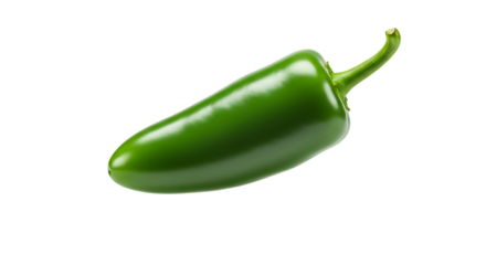 green jalapenõ pepper isolated