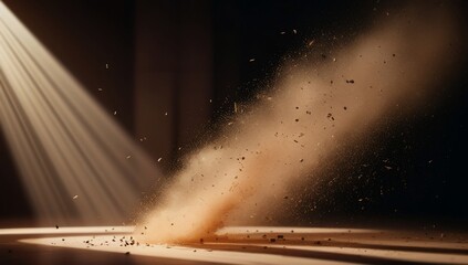 Dust Vortex with Spotlight, and Dark Room.